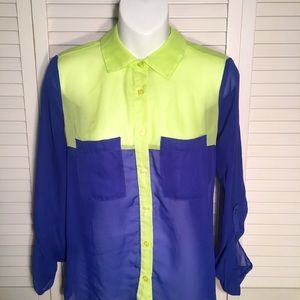 🔴Colorblock Blouse